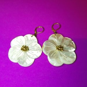 Pearled Flower Earrings